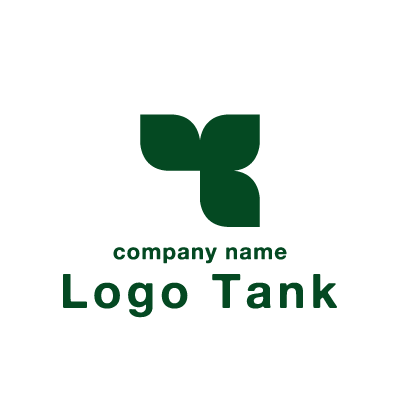 3枚の葉っぱのロゴマーク ロゴタンク 企業 店舗ロゴ シンボルマーク格安作成販売