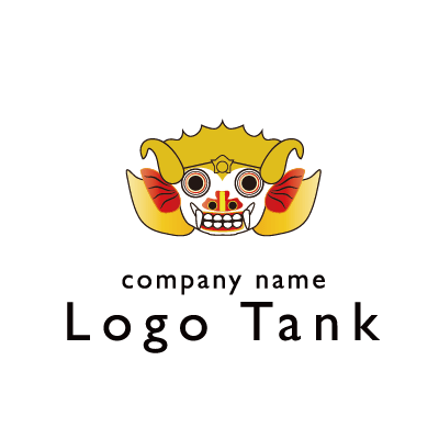 バリの聖獣バロンがモチーフのロゴ ロゴタンク 企業 店舗ロゴ シンボルマーク格安作成販売