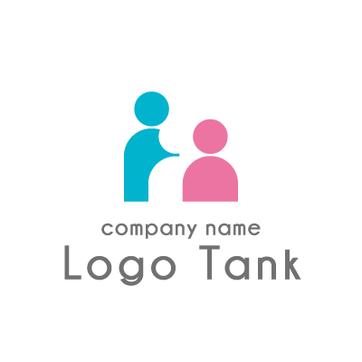 家族がモチーフのロゴ ロゴタンク 企業 店舗ロゴ シンボルマーク格安作成販売