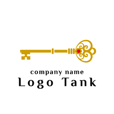 アンティークな鍵のロゴ