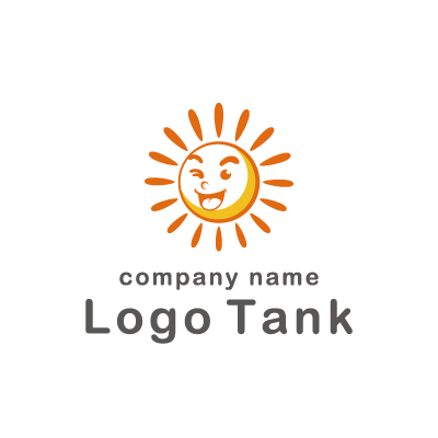 スマイル太陽のロゴ ロゴタンク 企業 店舗ロゴ シンボルマーク格安作成販売
