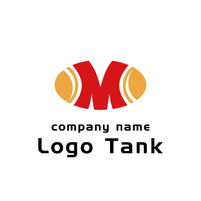 楕円のmロゴ ロゴタンク 企業 店舗ロゴ シンボルマーク格安作成販売
