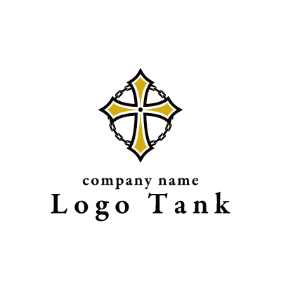 十字架がモチーフのロゴ ロゴタンク 企業 店舗ロゴ シンボルマーク格安作成販売