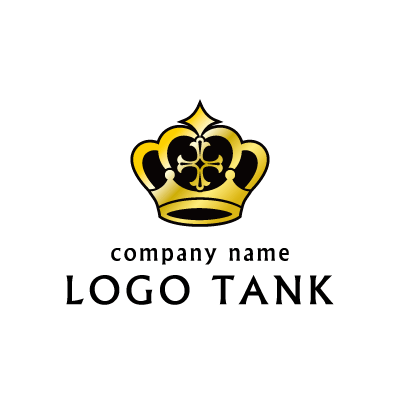 スタイリッシュな王冠のロゴ ロゴタンク 企業 店舗ロゴ シンボルマーク格安作成販売
