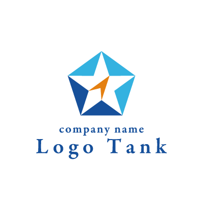 星と矢印のロゴ ロゴタンク 企業 店舗ロゴ シンボルマーク格安作成販売