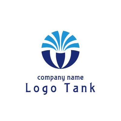 水しぶきを表現したシンプルロゴ ロゴタンク 企業 店舗ロゴ シンボルマーク格安作成販売