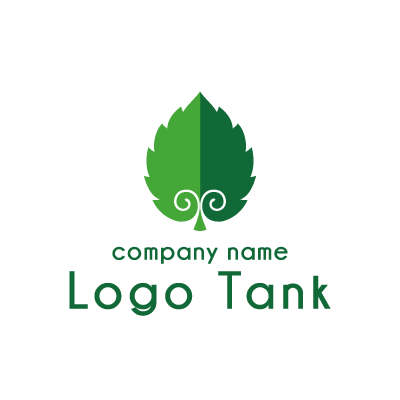 葉っぱのロゴ ロゴタンク 企業 店舗ロゴ シンボルマーク格安作成販売