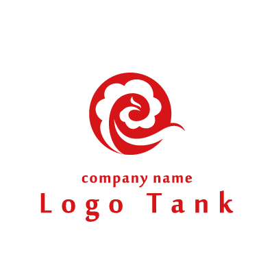 ウェーブ 花丸 波のロゴ ロゴタンク 企業 店舗ロゴ シンボルマーク格安作成販売