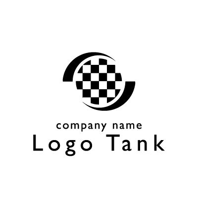 フラッグチェックのかっこいいロゴ ロゴタンク 企業 店舗ロゴ シンボルマーク格安作成販売