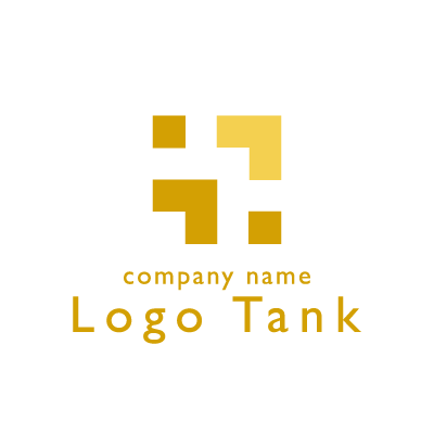 スクエア 四角形 のモダンなロゴ ロゴタンク 企業 店舗ロゴ