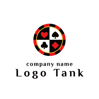 トランプをモチーフにしたロゴ ロゴタンク 企業 店舗ロゴ シンボルマーク格安作成販売