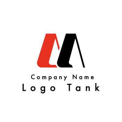 Mのロゴ 黒 / 赤 / M / シンプル / スタイリッシュ / クール / 製造 / 建築 / IT / 工場 / ロゴ作成 / ロゴマーク / ロゴ / 制作 /,ロゴタンク,ロゴ,ロゴマーク,作成,制作