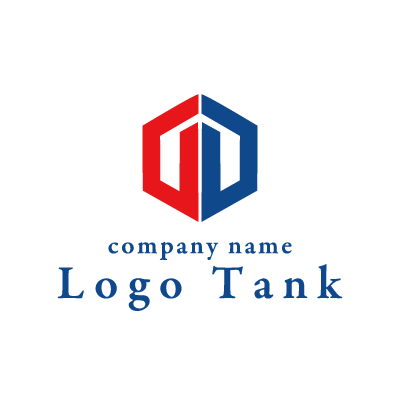 左右対称の図形のロゴマーク ロゴタンク 企業 店舗ロゴ シンボルマーク格安作成販売