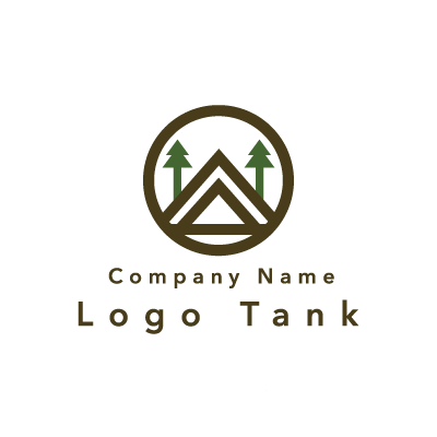キャンプのロゴ ロゴタンク 企業 店舗ロゴ シンボルマーク格安作成販売