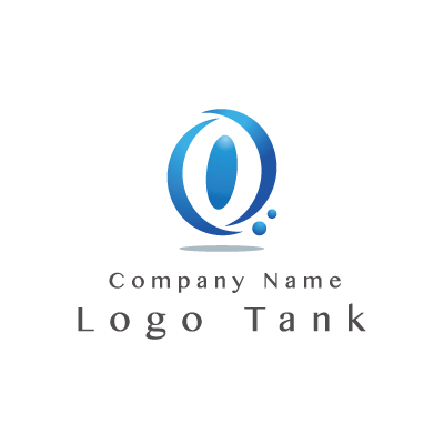 Oのロゴ 青 / グラデーション / アルファベット / O / シンプル / クール / 製造 / IT / 建築 / 工業 / ロゴ作成 / ロゴマーク / ロゴ / 制作 /,ロゴタンク,ロゴ,ロゴマーク,作成,制作