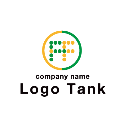 水玉模様のロゴ ロゴタンク 企業 店舗ロゴ シンボルマーク格安作成販売