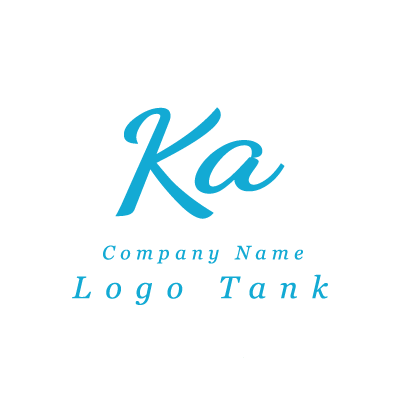 手書き風のKaのロゴ 単色 / K / a / シンプル / 手書き / ナチュラル / 美容 / サロン / クリニック / ショップ / ロゴ作成 / ロゴマーク / ロゴ / 制作 /,ロゴタンク,ロゴ,ロゴマーク,作成,制作