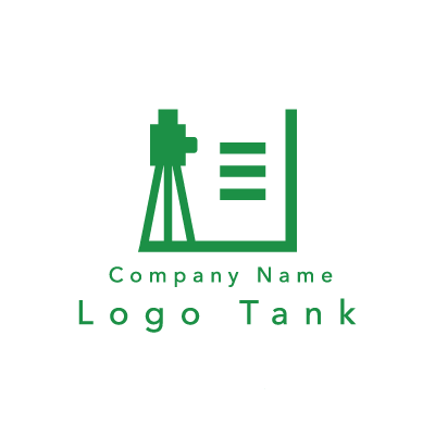 測定を表したロゴ 緑 / 単色 / シンプル / モダン / 建築 / ロゴ作成 / ロゴマーク / ロゴ / 制作 /,ロゴタンク,ロゴ,ロゴマーク,作成,制作