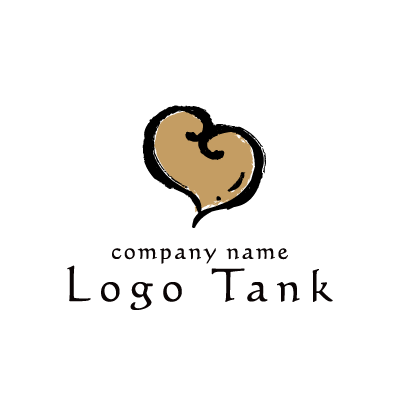手書きのハートロゴ ロゴタンク 企業 店舗ロゴ シンボルマーク格安作成販売