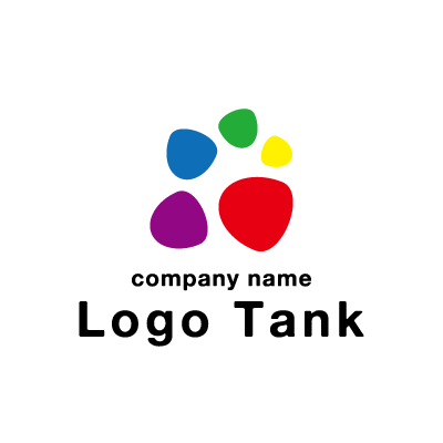 カラフル ポップな個性のロゴ ロゴタンク 企業 店舗ロゴ シンボルマーク格安作成販売