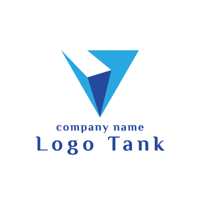 シャープな立体図形ロゴ ロゴタンク 企業 店舗ロゴ シンボルマーク格安作成販売