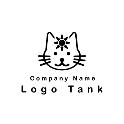 手書き風の猫 ロゴタンク 企業 店舗ロゴ シンボルマーク格安作成販売