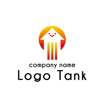 上昇をテーマにした矢印ロゴ ロゴタンク 企業 店舗ロゴ シンボルマーク格安作成販売