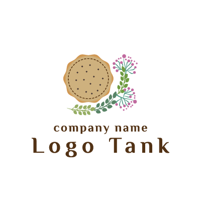 ビスケットとリーフのロゴ ロゴタンク 企業 店舗ロゴ シンボルマーク格安作成販売
