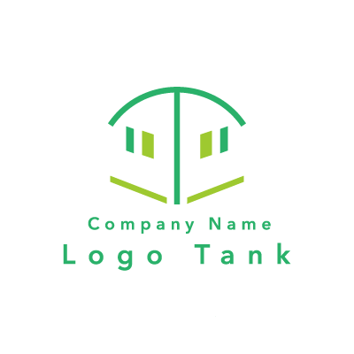 Tの家のロゴ 家 / 緑 / T / シンプル / ナチュラル / 建築 / リフォーム / ショップ / ロゴ作成 / ロゴマーク / ロゴ / 制作 /,ロゴタンク,ロゴ,ロゴマーク,作成,制作