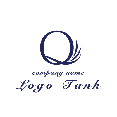 Qの文字のロゴ