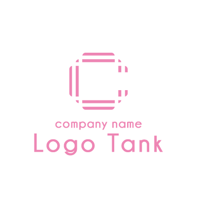 リボン風cの文字のロゴ ロゴタンク 企業 店舗ロゴ シンボルマーク格安作成販売