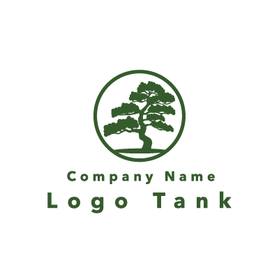 松の木のロゴ 緑 / シンプル / モダン / 和風 / ショップ / ロゴ作成 / ロゴマーク / ロゴ / 制作 /,ロゴタンク,ロゴ,ロゴマーク,作成,制作