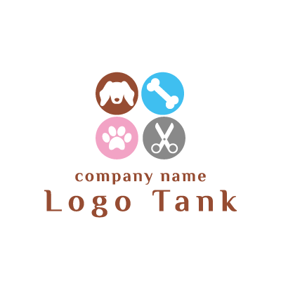 ドッグサロン・トリミングサロンをイメージしたロゴマーク  ドッグサロン / 犬 / 猫 / 動物病院 / 動物 / ペット / ペットサロン / ロゴ / ロゴデザイン / ロゴ制作 / 会社のロゴ / 格安ロゴ / 企業ロゴ / 可愛いロゴ /,ロゴタンク,ロゴ,ロゴマーク,作成,制作