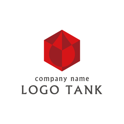 立体的な箱型のロゴ