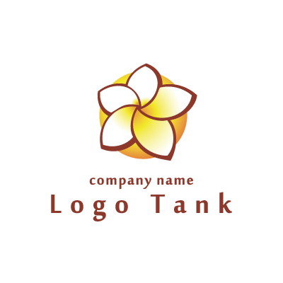 プルメリアのロゴマーク ロゴタンク 企業 店舗ロゴ シンボルマーク格安作成販売