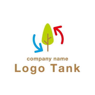 リサイクル 木 資源がテーマのロゴ ロゴタンク 企業 店舗ロゴ シンボルマーク格安作成販売