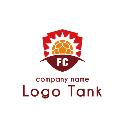 サッカーでエンブレムのロゴ ロゴタンク 企業 店舗ロゴ シンボル