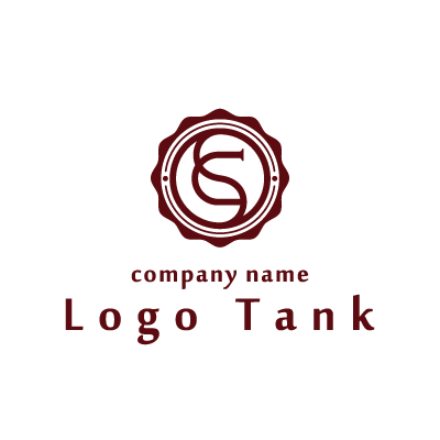 SとCの文字のロゴ
