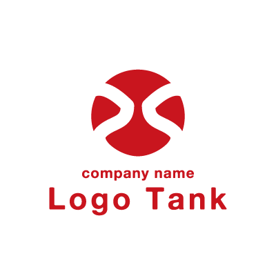 白抜きラインのサークルロゴ ロゴタンク 企業 店舗ロゴ シンボルマーク格安作成販売