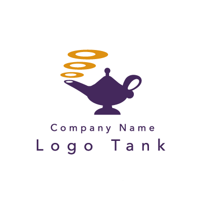 ランプのロゴ 紫 / ランプ / シンプル / 個性 / インド / フード / 飲食 / ロゴ作成 / ロゴマーク / ロゴ / 制作 /,ロゴタンク,ロゴ,ロゴマーク,作成,制作