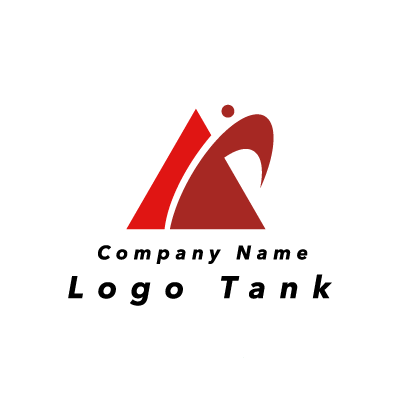 シンプルな三角のロゴ 赤 / 三角 / A / シンプル / クール / 力強い / 建築 / IT / 製造 / 工業 / ロゴ作成 / ロゴマーク / ロゴ / 制作 /,ロゴタンク,ロゴ,ロゴマーク,作成,制作