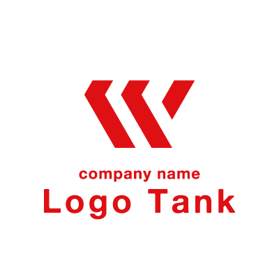 Wの文字のロゴ ロゴタンク 企業 店舗ロゴ シンボルマーク格安作成販売