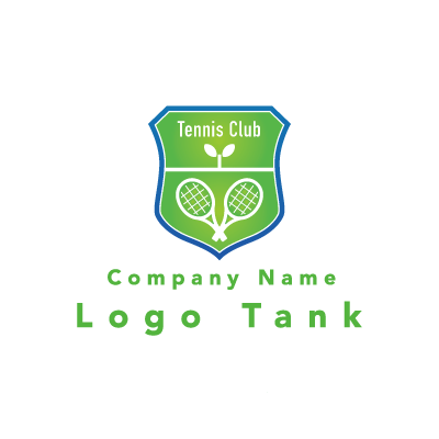 テニスクラブのロゴ ロゴタンク 企業 店舗ロゴ シンボルマーク格安作成販売