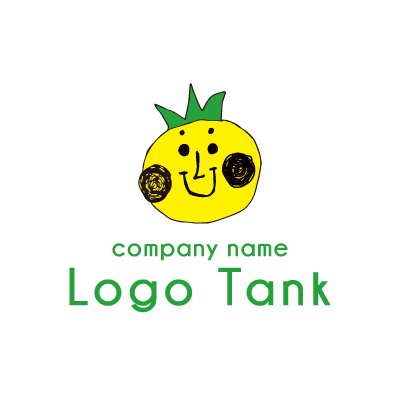 パイナップルマンのロゴマーク ロゴタンク 企業 店舗ロゴ シンボルマーク格安作成販売
