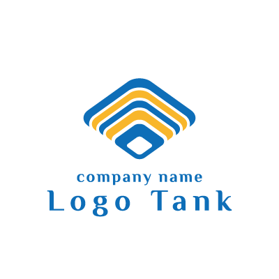 四角いアンテナ風のロゴ ロゴタンク 企業 店舗ロゴ シンボルマーク格安作成販売