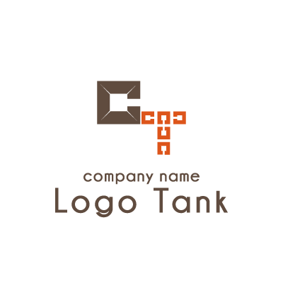 Cとtのスタイリッシュなロゴマーク ロゴタンク 企業 店舗ロゴ シンボルマーク格安作成販売