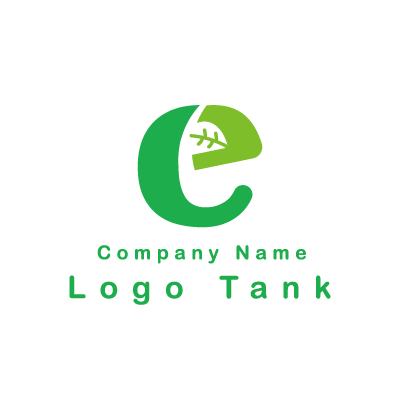 eとエコをイメージしたロゴ e / 緑 / シンプル / ナチュラル / クリニック / 環境 / エコ / ロゴ作成 / ロゴマーク / ロゴ / 制作 /,ロゴタンク,ロゴ,ロゴマーク,作成,制作