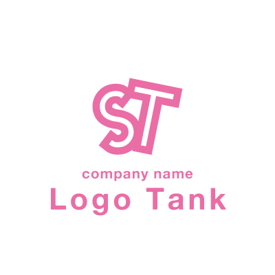 ポップな感じの「ST」ロゴ