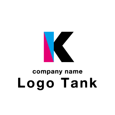 3色の「K」のロゴマーク 
