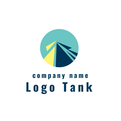 雪山とアルファベットsのロゴ ロゴタンク 企業 店舗ロゴ シンボルマーク格安作成販売